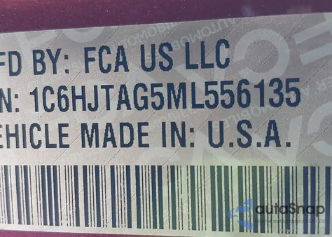 2021 Jeep Gladiator Willys 4X4 из США, поврежденный, VIN 1C6HJTAG5ML556135